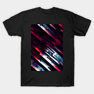 cyber future style pattern art 14 regular grid T-Shirt